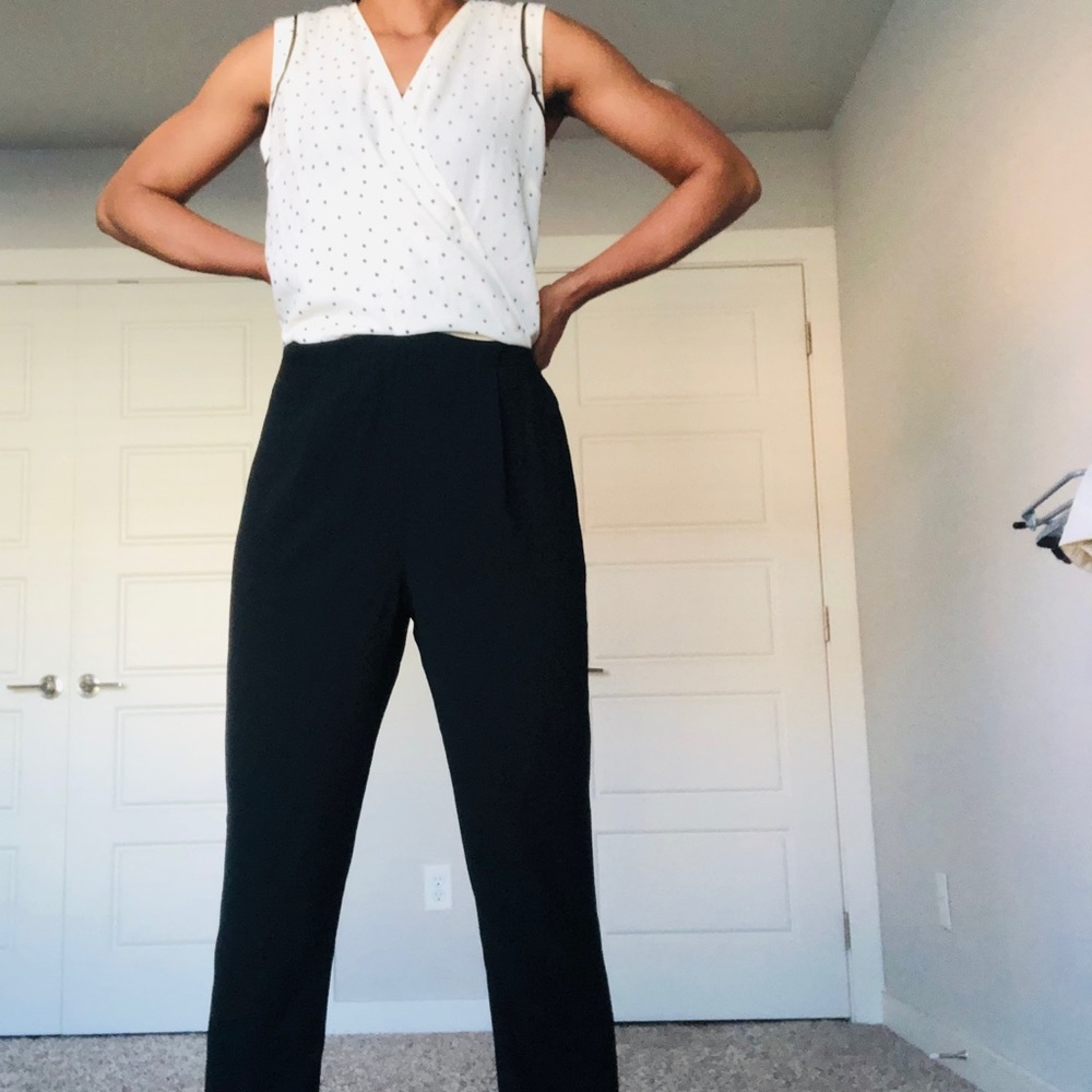 Black and White Jumpsuit - Picture 10 of 10